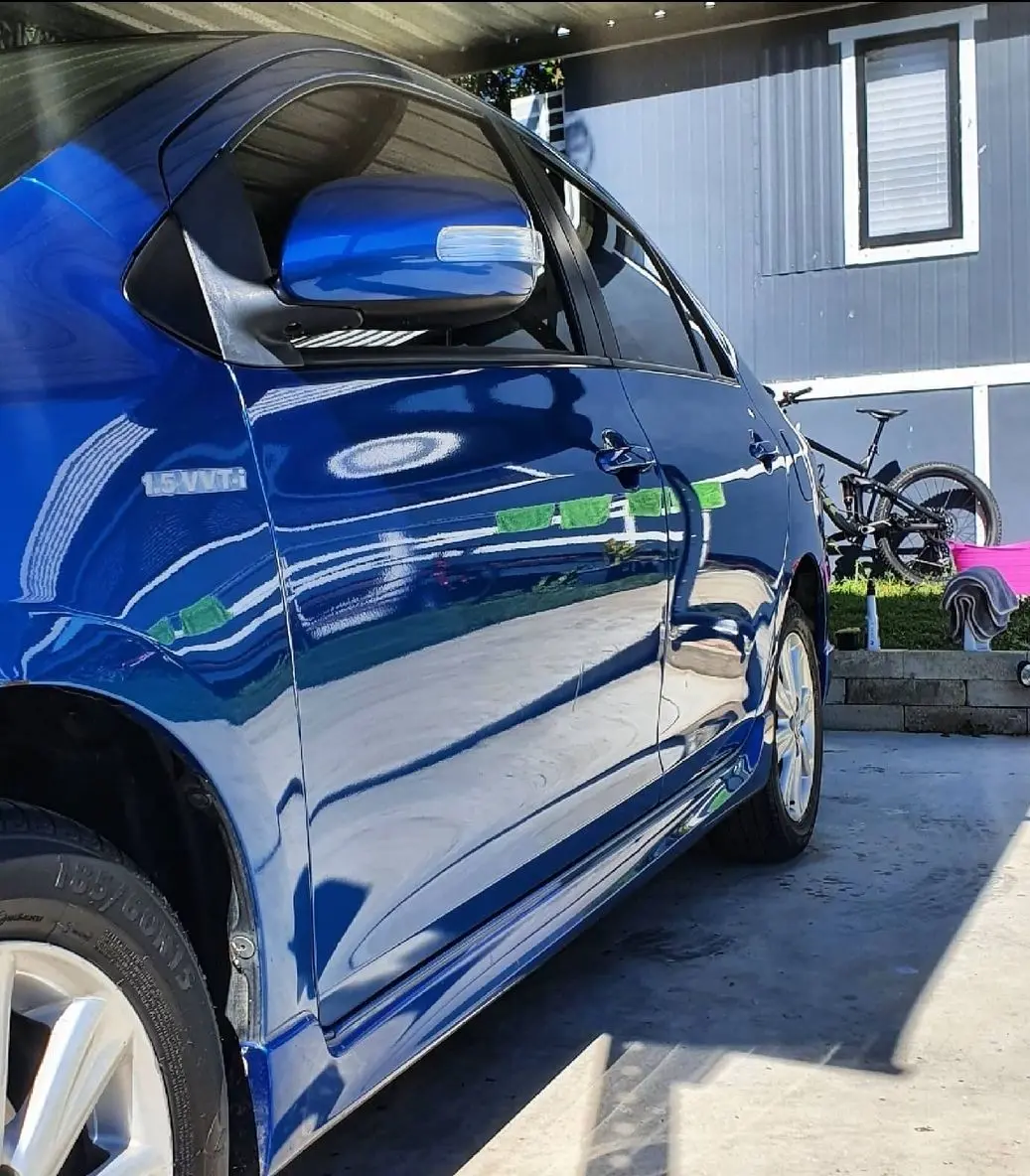 Blue vehicle after a full detail by Caboolture's Premium Car Detailing