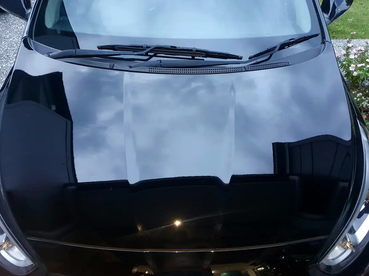 Paint correction gloss finish on a detailed vehicle in Caboolture